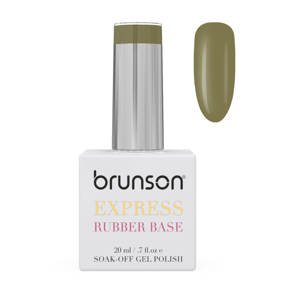 Brunson Express Rubber Base Gel – 20ml | 6-in-1 Soak Off Base Coat for Nail Strengthening, Extensions & Lamination | Professional UV/LED Gel for Weak Nails, Non-Yellowing & Long-Lasting Manicures N609