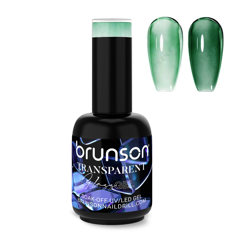 Clear glass gel nail polish