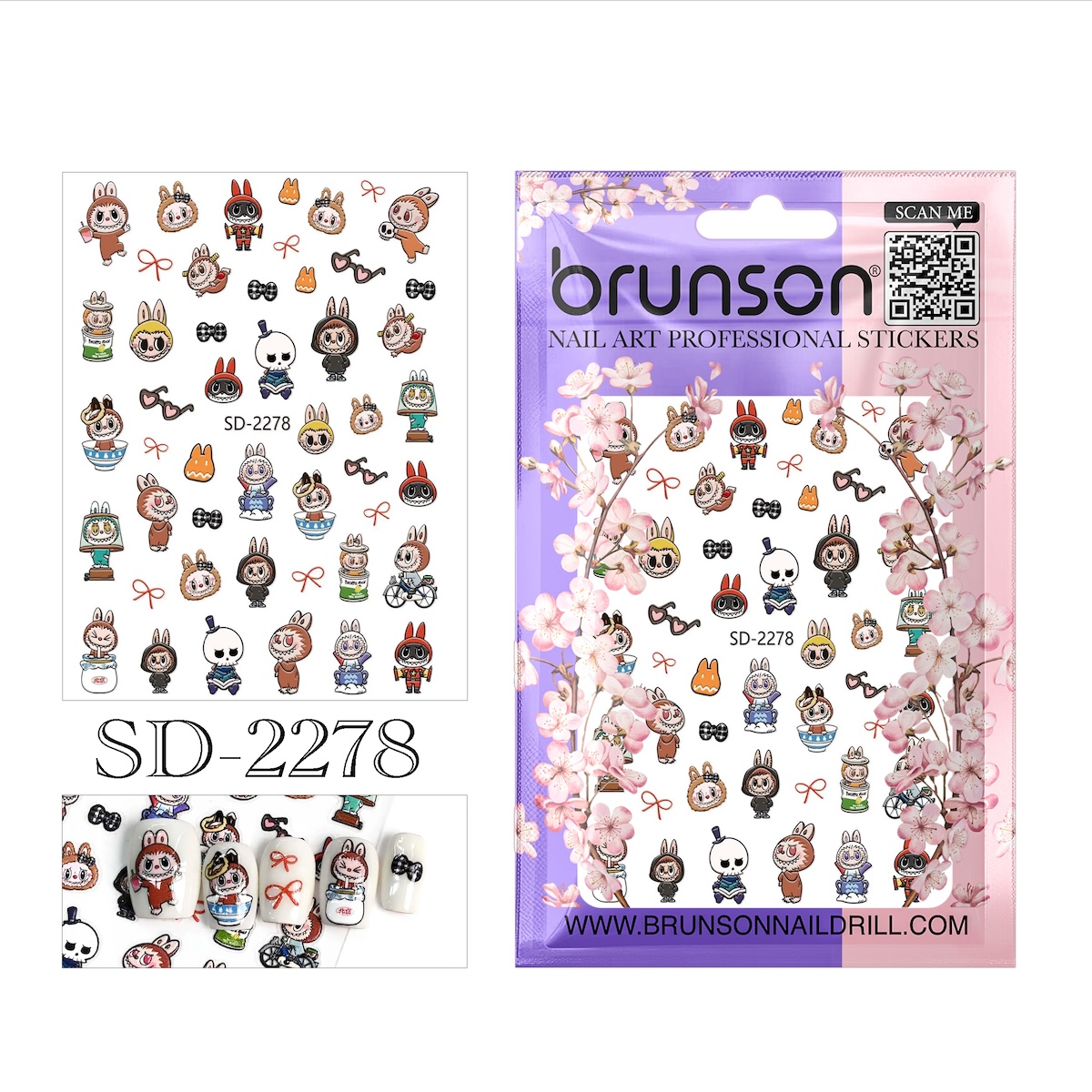 Self-adhesive nail stickers