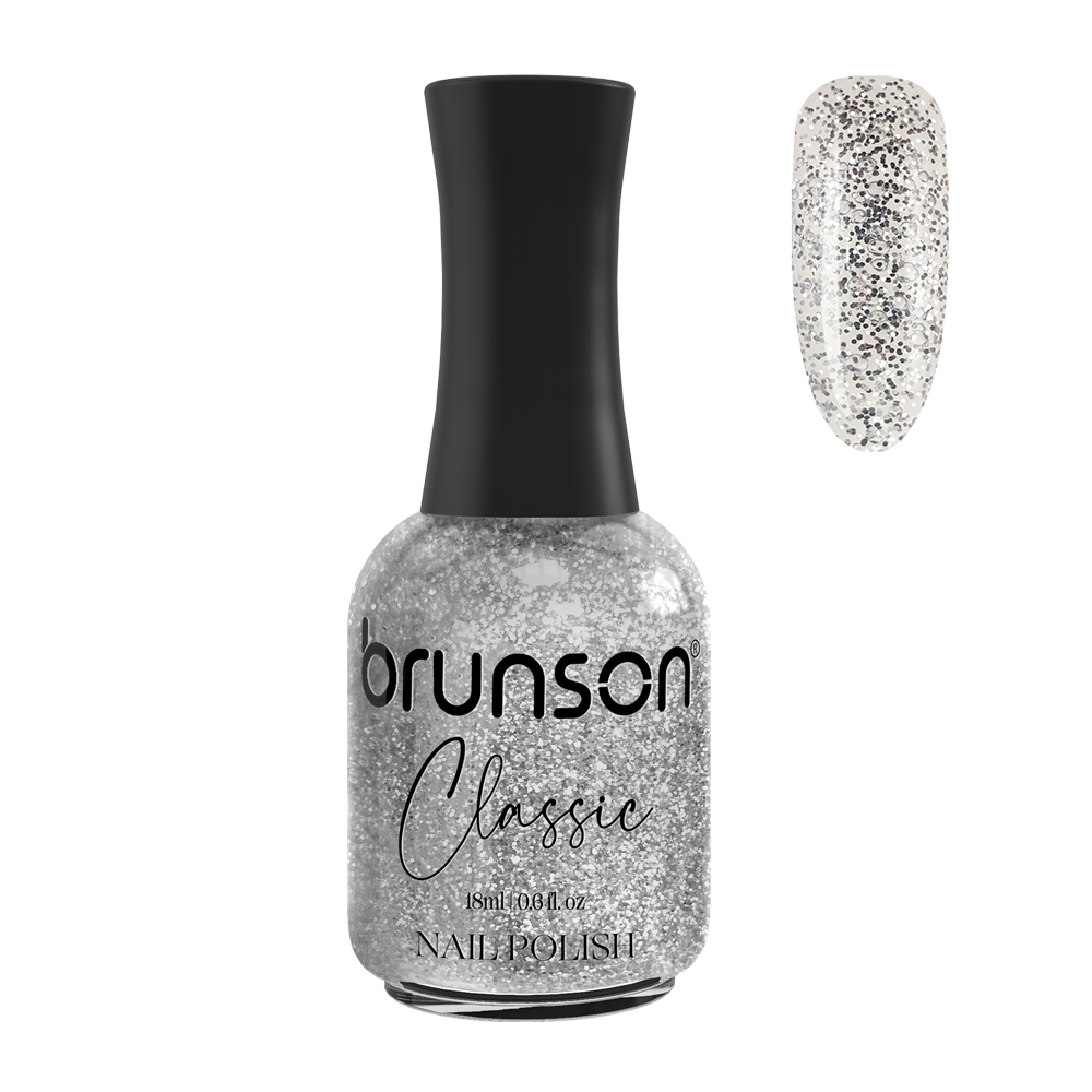 Silver nail polish