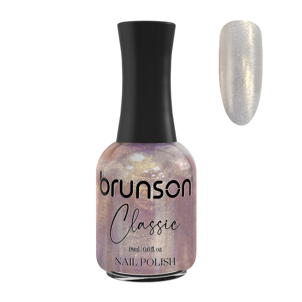 Golden shade nail polish