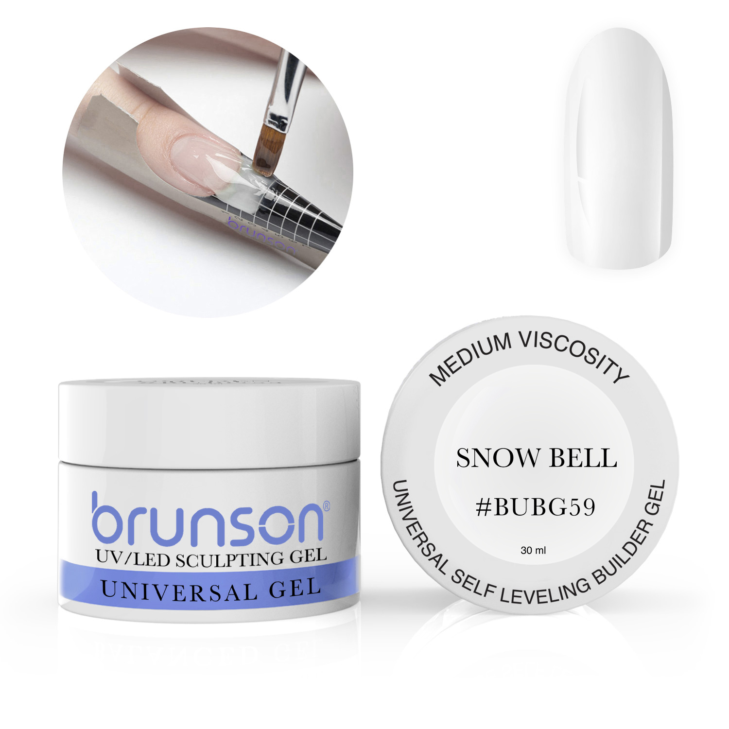 Hard builder gel nail extensions