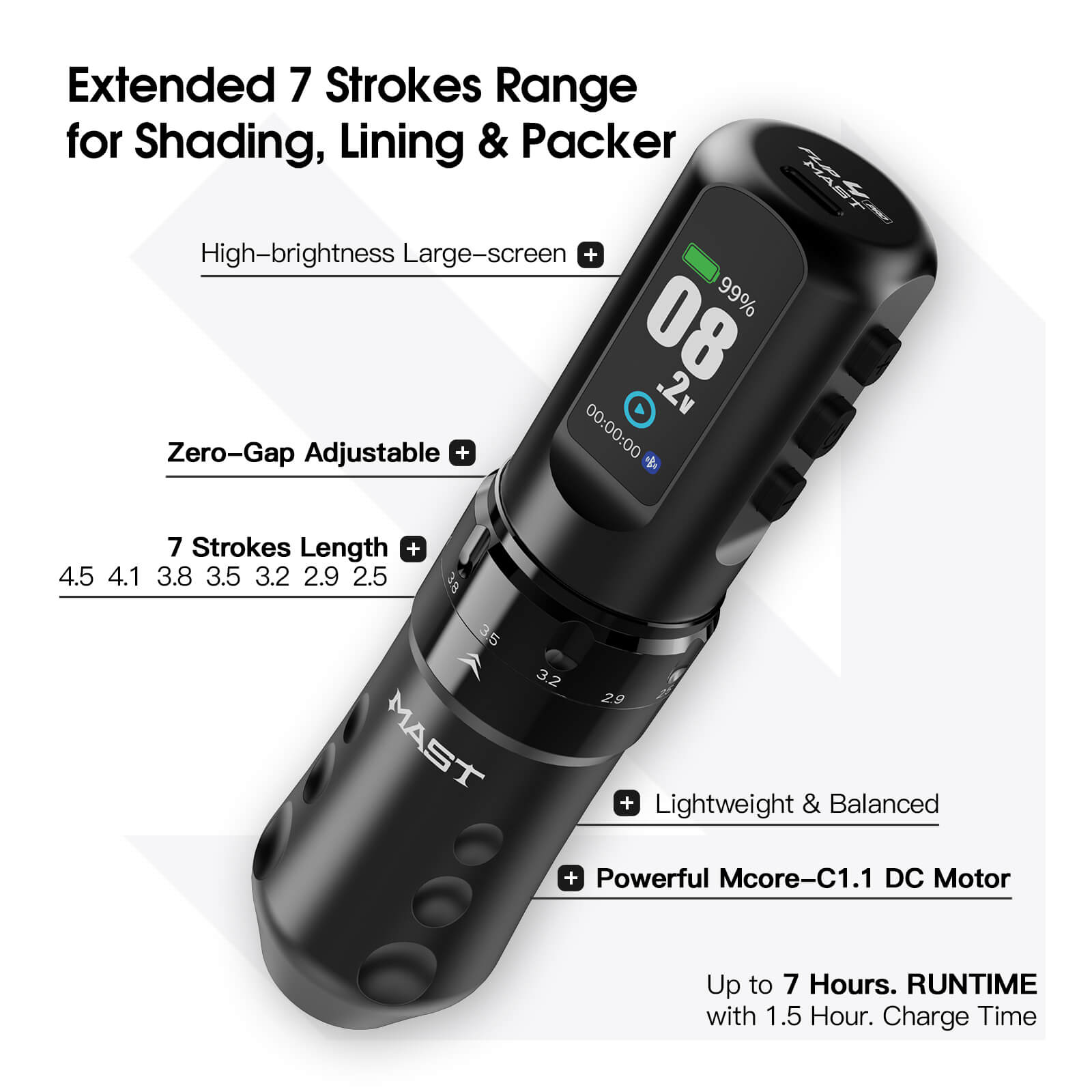 Mast Flip 4 Pro Wireless Tattoo Machine | Rotary Tattoo Pen