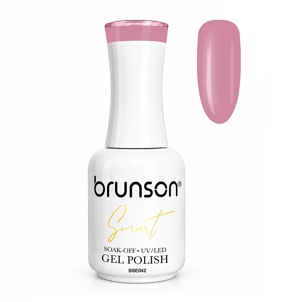 Brunson Smart Gel Nail Polish 18ml – TPO-Free & HEMA-Free UV/LED Soak-Off Gel, Self-Levelling High-Gloss Finish, Chip-Resistant 30+ Days Wear | Professional Salon Manicure Gel BSE042