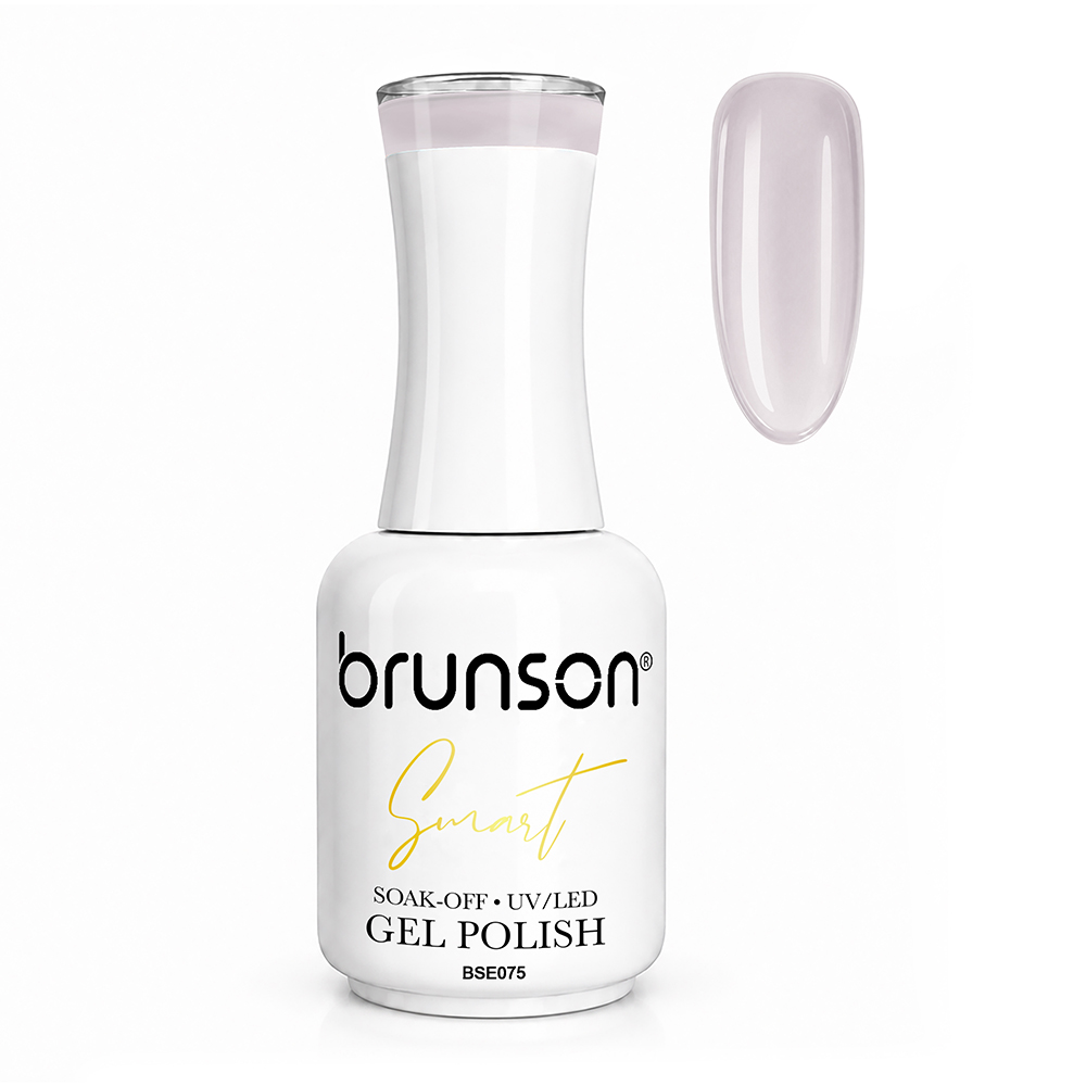 Brunson Smart Gel Nail Polish 18ml (Sheer Shade) – Professional TPO-Free & HEMA-Free UV/LED Soak-Off Gel Polish, Self-Levelling High-Gloss Finish, Long-Lasting Chip-Resistant Gel Nail Color Up to 30+ Days | Salon Quality Manicure | BSE075