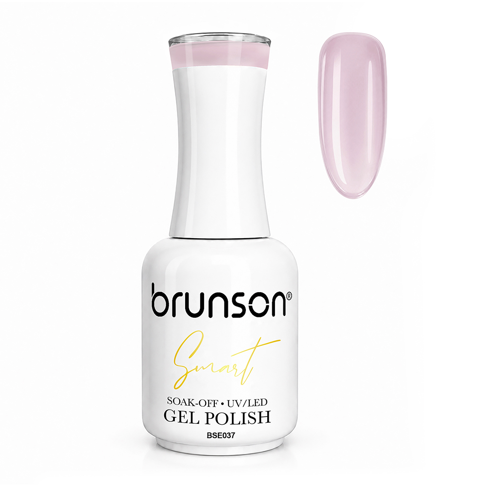 Brunson Smart Gel Nail Polish 18ml (Sheer Shade) – Professional TPO-Free & HEMA-Free UV/LED Soak-Off Gel Polish, Self-Levelling High-Gloss Finish, Long-Lasting Chip-Resistant Gel Nail Color Up to 30+ Days | Salon Quality Manicure | BSE037