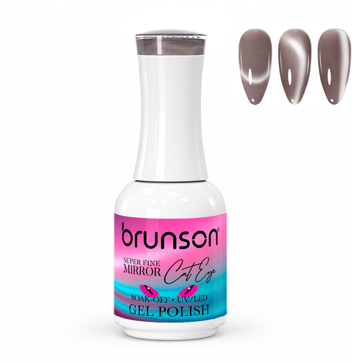 Cat eye manicure gel polish