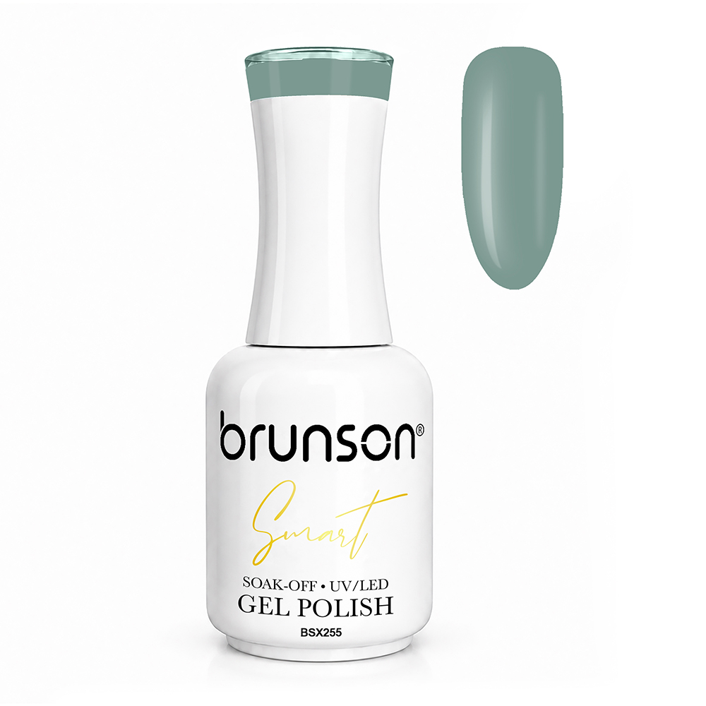 Brunson Smart Gel Nail Polish 18ml – TPO-Free & HEMA-Free UV/LED Soak-Off Gel, Self-Levelling High-Gloss Finish, Chip-Resistant 30+ Days Wear | Professional Salon Manicure Gel BSX255