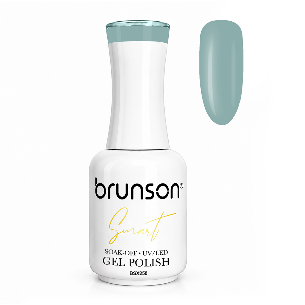Brunson Smart Gel Nail Polish 18ml – TPO-Free & HEMA-Free UV/LED Soak-Off Gel, Self-Levelling High-Gloss Finish, Chip-Resistant 30+ Days Wear | Professional Salon Manicure Gel BSX258