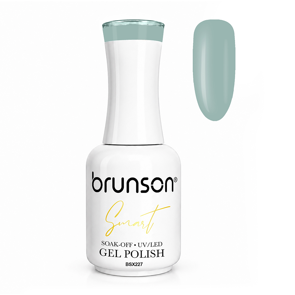 Brunson Smart Gel Nail Polish 18ml – TPO-Free & HEMA-Free UV/LED Soak-Off Gel, Self-Levelling High-Gloss Finish, Chip-Resistant 30+ Days Wear | Professional Salon Manicure Gel BSX227