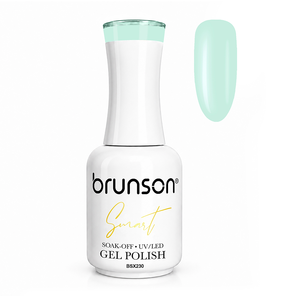 Brunson Smart Gel Nail Polish 18ml – TPO-Free & HEMA-Free UV/LED Soak-Off Gel, Self-Levelling High-Gloss Finish, Chip-Resistant 30+ Days Wear | Professional Salon Manicure Gel BSX230