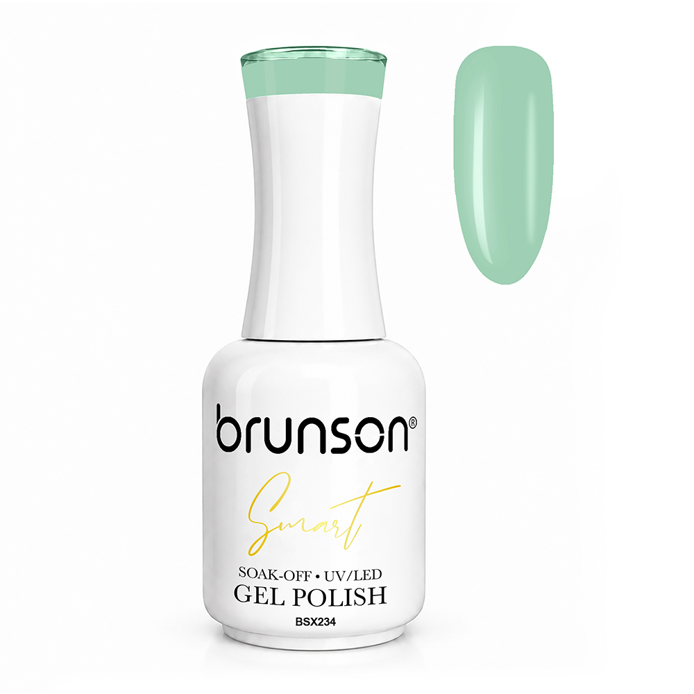 Brunson Smart Gel Nail Polish 18ml – TPO-Free & HEMA-Free UV/LED Soak-Off Gel, Self-Levelling High-Gloss Finish, Chip-Resistant 30+ Days Wear | Professional Salon Manicure Gel BSX234