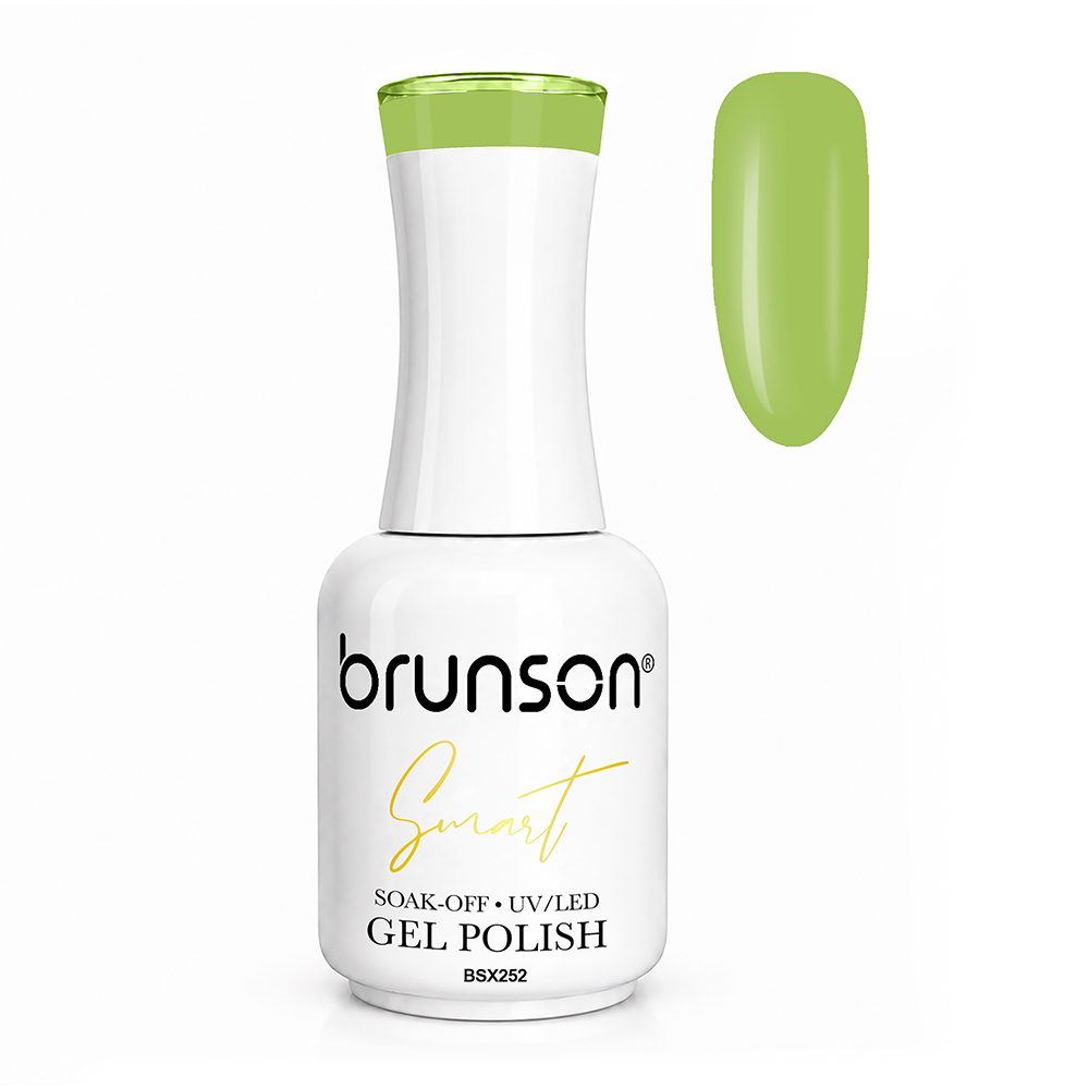 Brunson Smart Gel Nail Polish 18ml – TPO-Free & HEMA-Free UV/LED Soak-Off Gel, Self-Levelling High-Gloss Finish, Chip-Resistant 30+ Days Wear | Professional Salon Manicure Gel BSX252