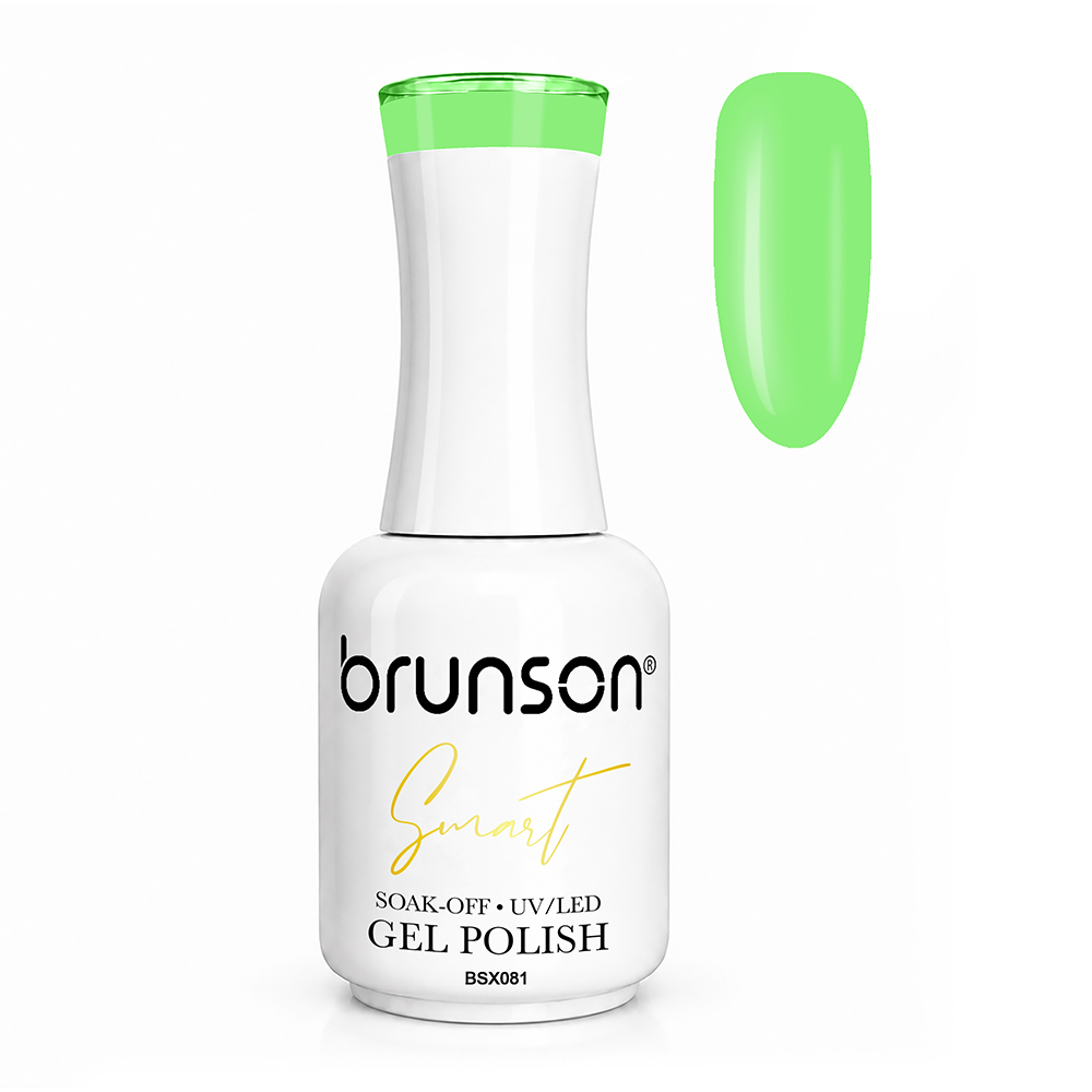 Brunson Smart Gel Nail Polish 18ml – TPO-Free & HEMA-Free UV/LED Soak-Off Gel, Self-Levelling High-Gloss Finish, Chip-Resistant 30+ Days Wear | Professional Salon Manicure Gel BSX081