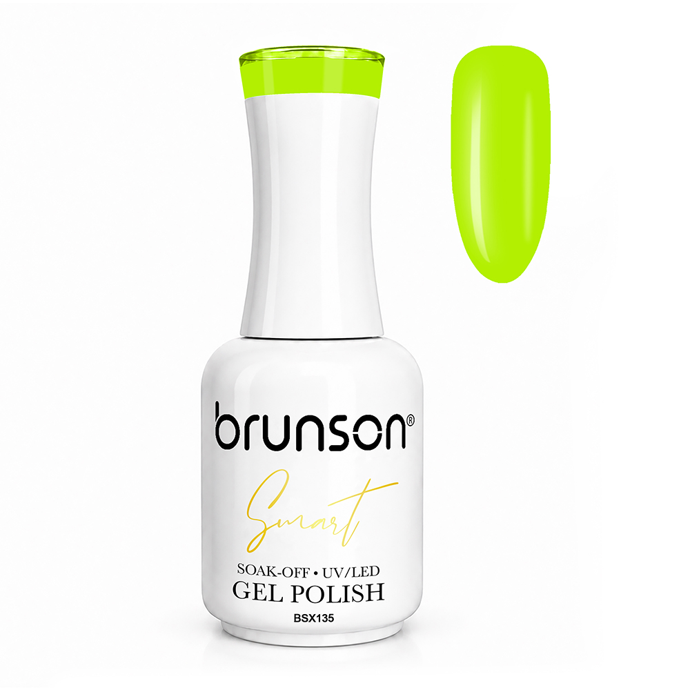 Brunson Smart Gel Nail Polish 18ml – TPO-Free & HEMA-Free UV/LED Soak-Off Gel, Self-Levelling High-Gloss Finish, Chip-Resistant 30+ Days Wear | Professional Salon Manicure Gel BSX135
