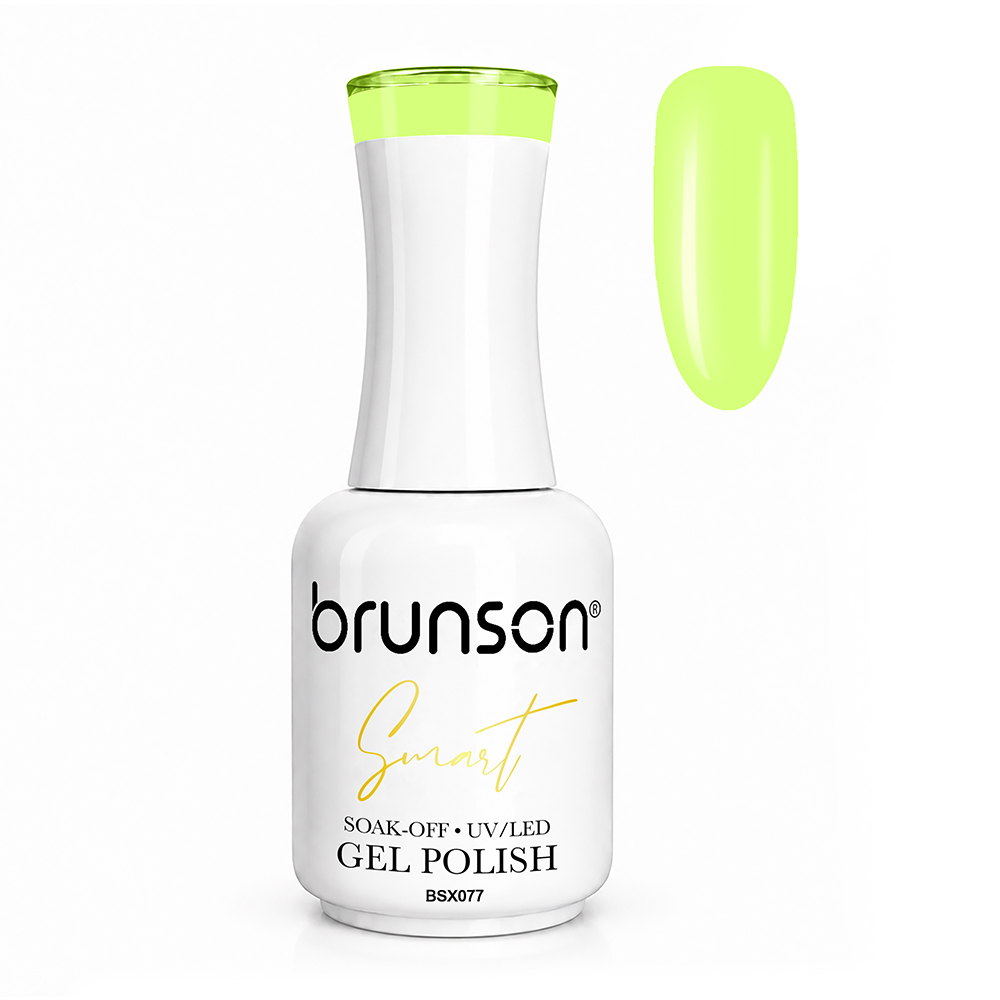 Brunson Smart Gel Nail Polish 18ml – TPO-Free & HEMA-Free UV/LED Soak-Off Gel, Self-Levelling High-Gloss Finish, Chip-Resistant 30+ Days Wear | Professional Salon Manicure Gel BSX077