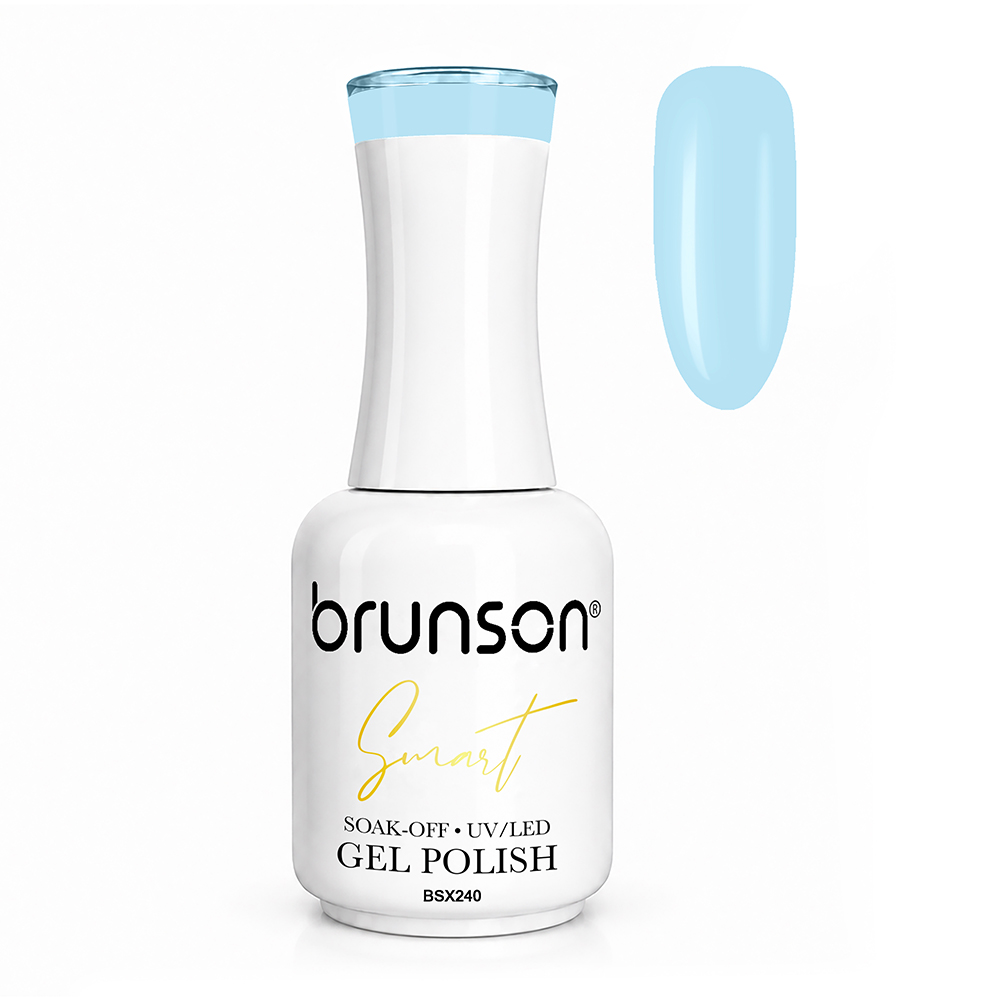 Brunson Smart Gel Nail Polish 18ml – TPO-Free & HEMA-Free UV/LED Soak-Off Gel, Self-Levelling High-Gloss Finish, Chip-Resistant 30+ Days Wear | Professional Salon Manicure Gel BSX240