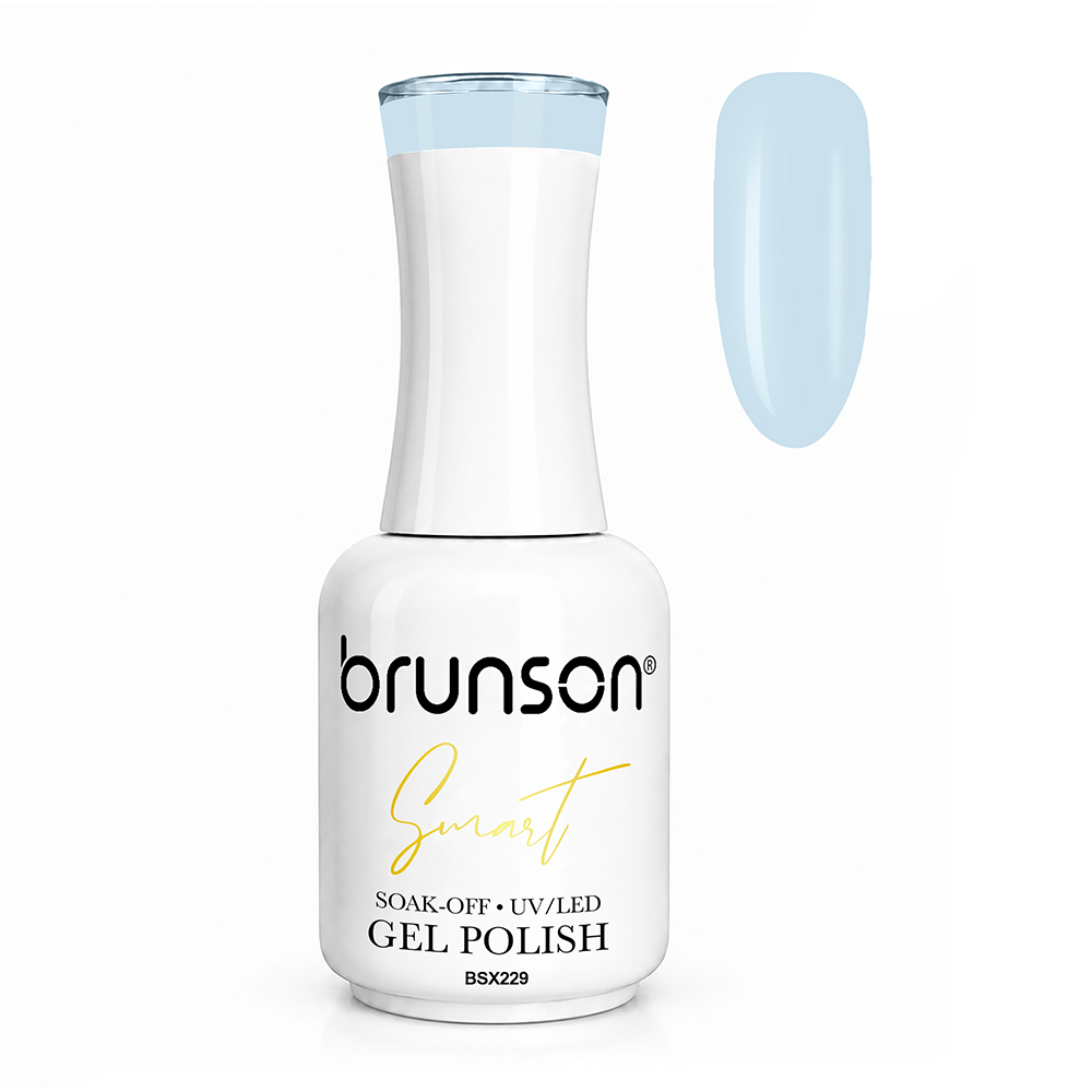 Brunson Smart Gel Nail Polish 18ml – TPO-Free & HEMA-Free UV/LED Soak-Off Gel, Self-Levelling High-Gloss Finish, Chip-Resistant 30+ Days Wear | Professional Salon Manicure Gel BSX229