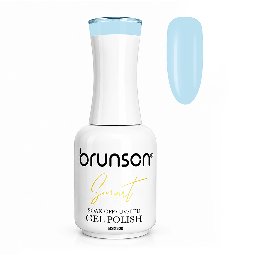 Brunson Smart Gel Nail Polish 18ml – TPO-Free & HEMA-Free UV/LED Soak-Off Gel, Self-Levelling High-Gloss Finish, Chip-Resistant 30+ Days Wear | Professional Salon Manicure Gel BSX300