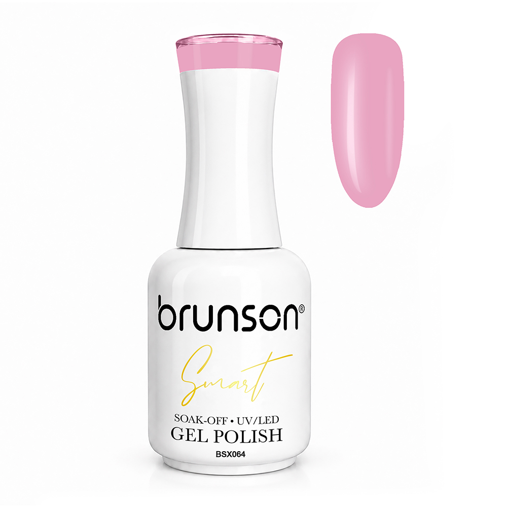Brunson Smart Gel Nail Polish 18ml – TPO-Free & HEMA-Free UV/LED Soak-Off Gel, Self-Levelling High-Gloss Finish, Chip-Resistant 30+ Days Wear | Professional Salon Manicure Gel BSX064