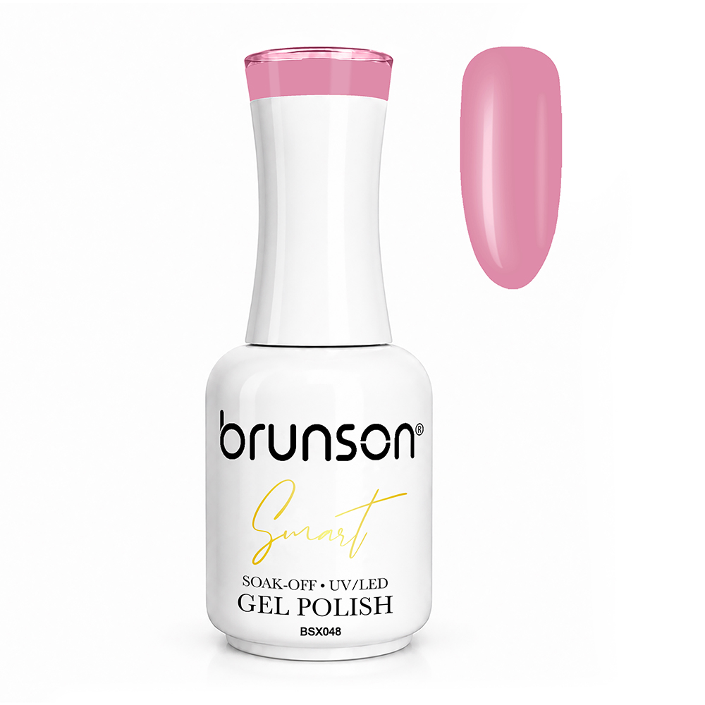 Brunson Smart Gel Nail Polish 18ml – TPO-Free & HEMA-Free UV/LED Soak-Off Gel, Self-Levelling High-Gloss Finish, Chip-Resistant 30+ Days Wear | Professional Salon Manicure Gel BSX048