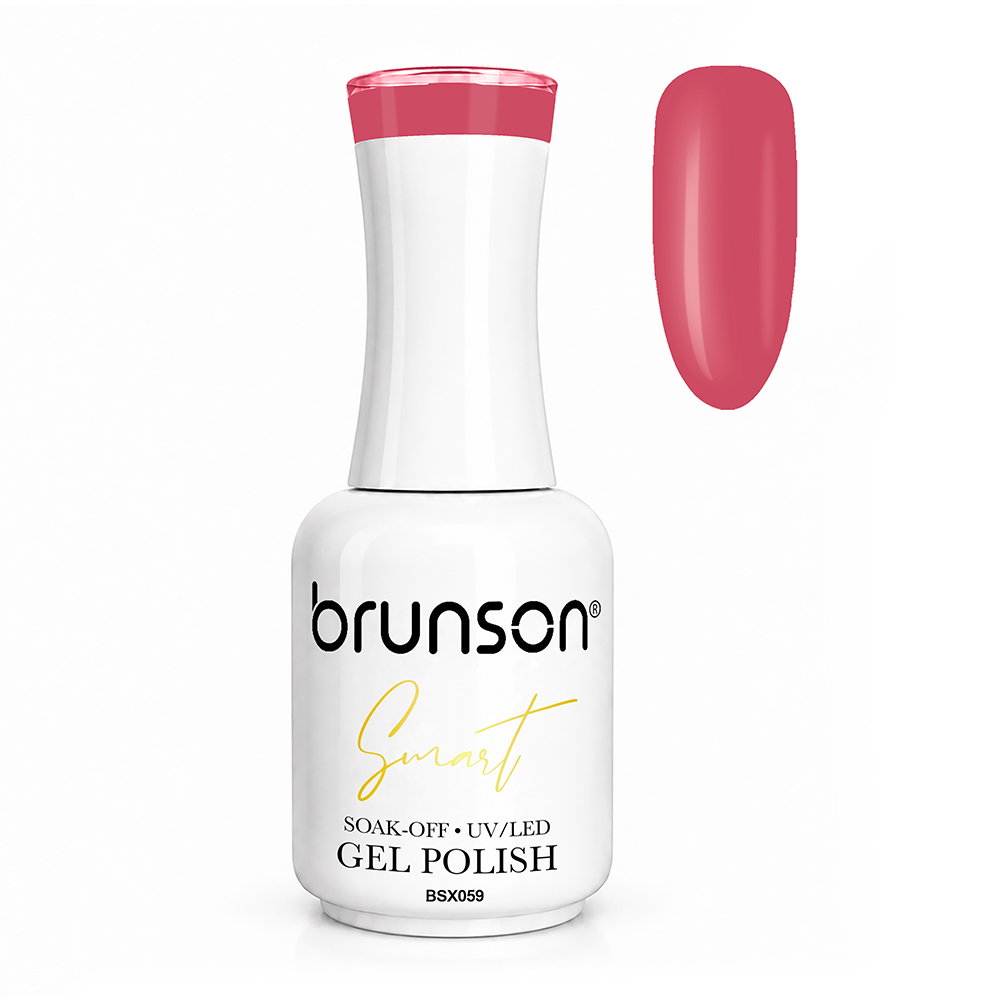 Brunson Smart Gel Nail Polish 18ml – TPO-Free & HEMA-Free UV/LED Soak-Off Gel, Self-Levelling High-Gloss Finish, Chip-Resistant 30+ Days Wear | Professional Salon Manicure Gel BSX059