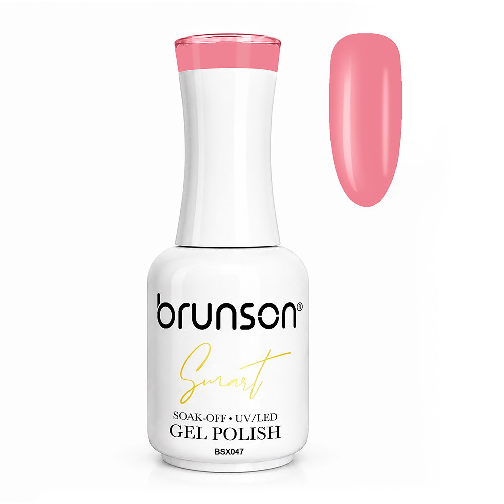 Brunson Smart Gel Nail Polish 18ml – TPO-Free & HEMA-Free UV/LED Soak-Off Gel, Self-Levelling High-Gloss Finish, Chip-Resistant 30+ Days Wear | Professional Salon Manicure Gel BSX047