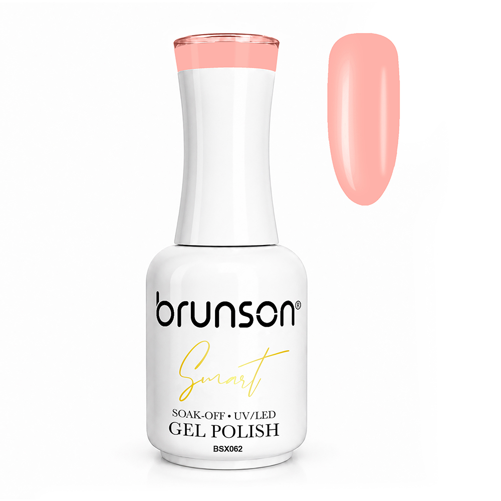 Brunson Smart Gel Nail Polish 18ml – TPO-Free & HEMA-Free UV/LED Soak-Off Gel, Self-Levelling High-Gloss Finish, Chip-Resistant 30+ Days Wear | Professional Salon Manicure Gel BSX062