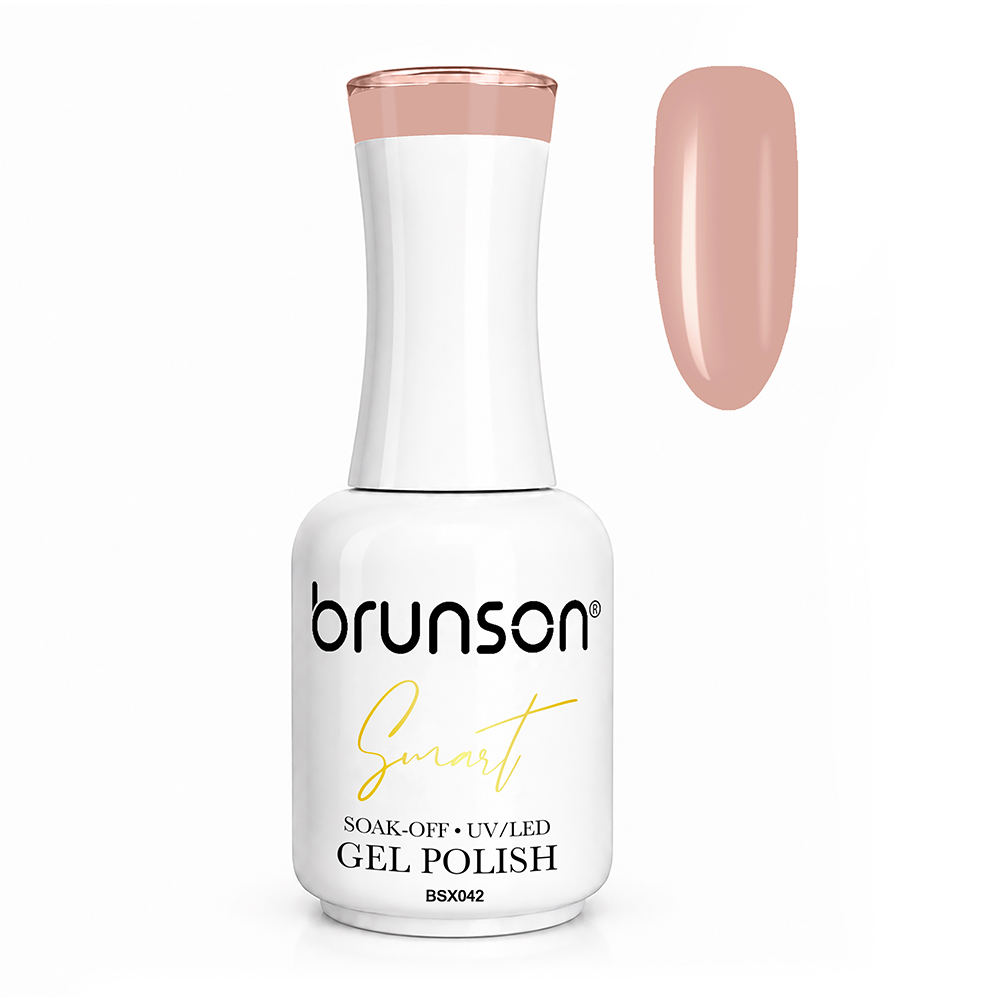 Brunson Smart Gel Nail Polish 18ml – TPO-Free & HEMA-Free UV/LED Soak-Off Gel, Self-Levelling High-Gloss Finish, Chip-Resistant 30+ Days Wear | Professional Salon Manicure Gel BSX042