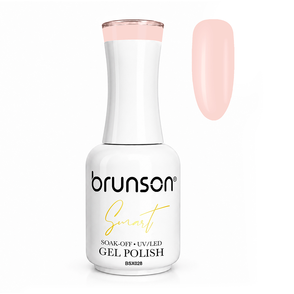 Brunson Smart Gel Nail Polish 18ml – TPO-Free & HEMA-Free UV/LED Soak-Off Gel, Self-Levelling High-Gloss Finish, Chip-Resistant 30+ Days Wear | Professional Salon Manicure Gel BSE028