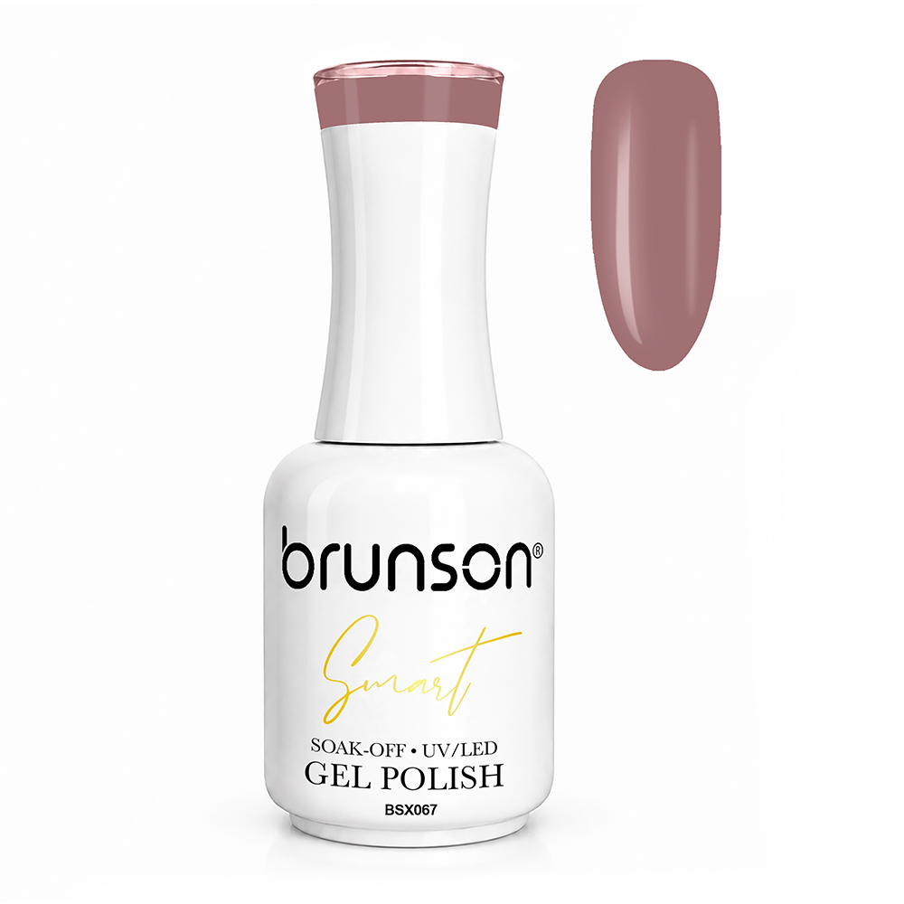 Brunson Smart Gel Nail Polish 18ml – TPO-Free & HEMA-Free UV/LED Soak-Off Gel, Self-Levelling High-Gloss Finish, Chip-Resistant 30+ Days Wear | Professional Salon Manicure Gel BSX067