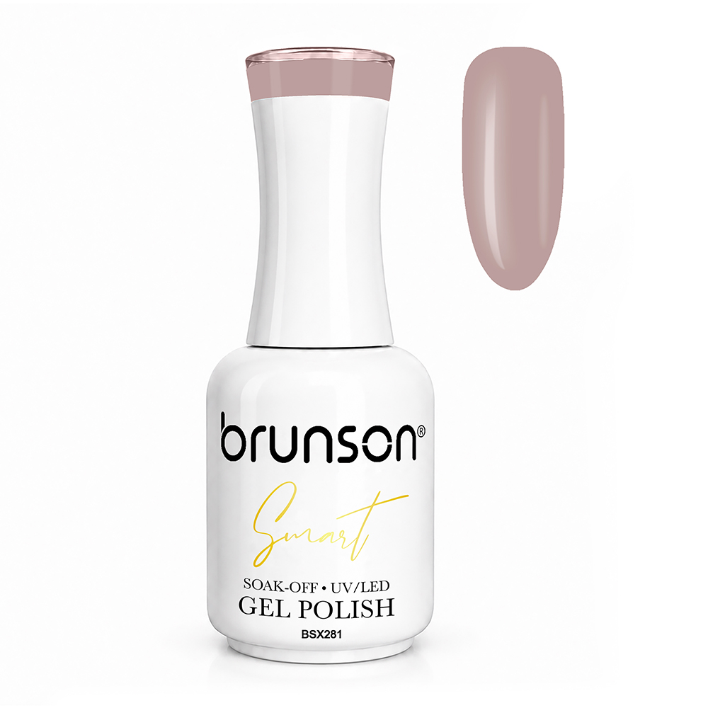Brunson Smart Gel Nail Polish 18ml – TPO-Free & HEMA-Free UV/LED Soak-Off Gel, Self-Levelling High-Gloss Finish, Chip-Resistant 30+ Days Wear | Professional Salon Manicure Gel BSX281