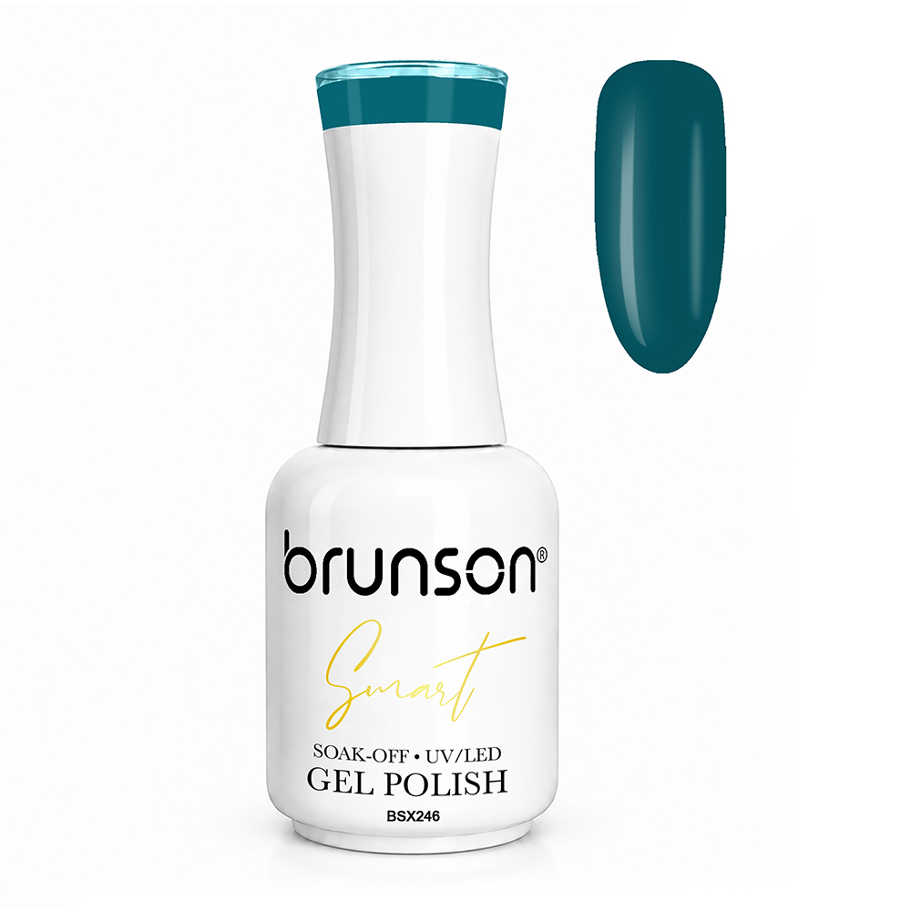 Brunson Smart Gel Nail Polish 18ml – TPO-Free & HEMA-Free UV/LED Soak-Off Gel, Self-Levelling High-Gloss Finish, Chip-Resistant 30+ Days Wear | Professional Salon Manicure Gel BSX246
