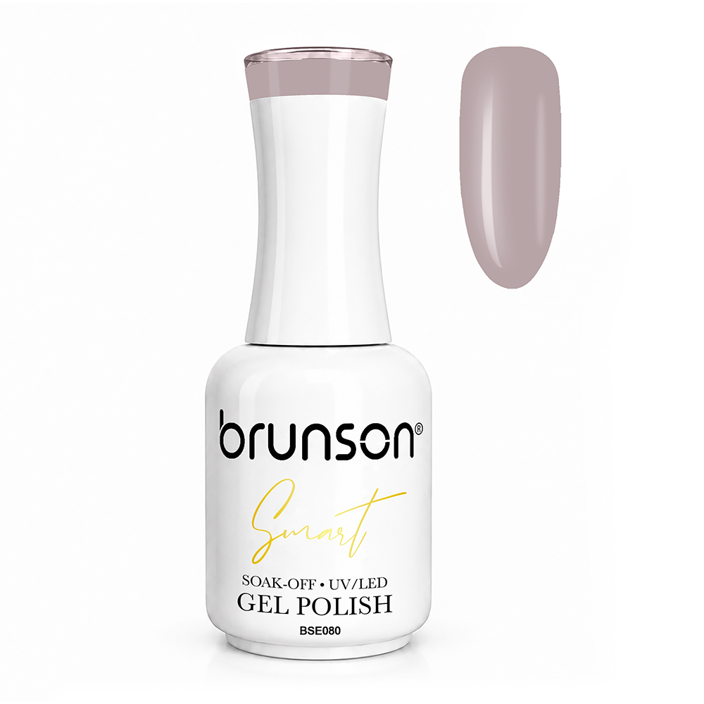 Brunson Smart Gel Nail Polish 18ml – TPO-Free & HEMA-Free UV/LED Soak-Off Gel, Self-Levelling High-Gloss Finish, Chip-Resistant 30+ Days Wear | Professional Salon Manicure Gel BSE080