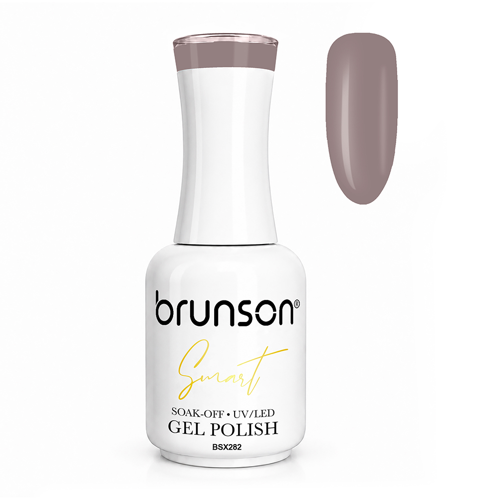 Brunson Smart Gel Nail Polish 18ml – TPO-Free & HEMA-Free UV/LED Soak-Off Gel, Self-Levelling High-Gloss Finish, Chip-Resistant 30+ Days Wear | Professional Salon Manicure Gel BSX282