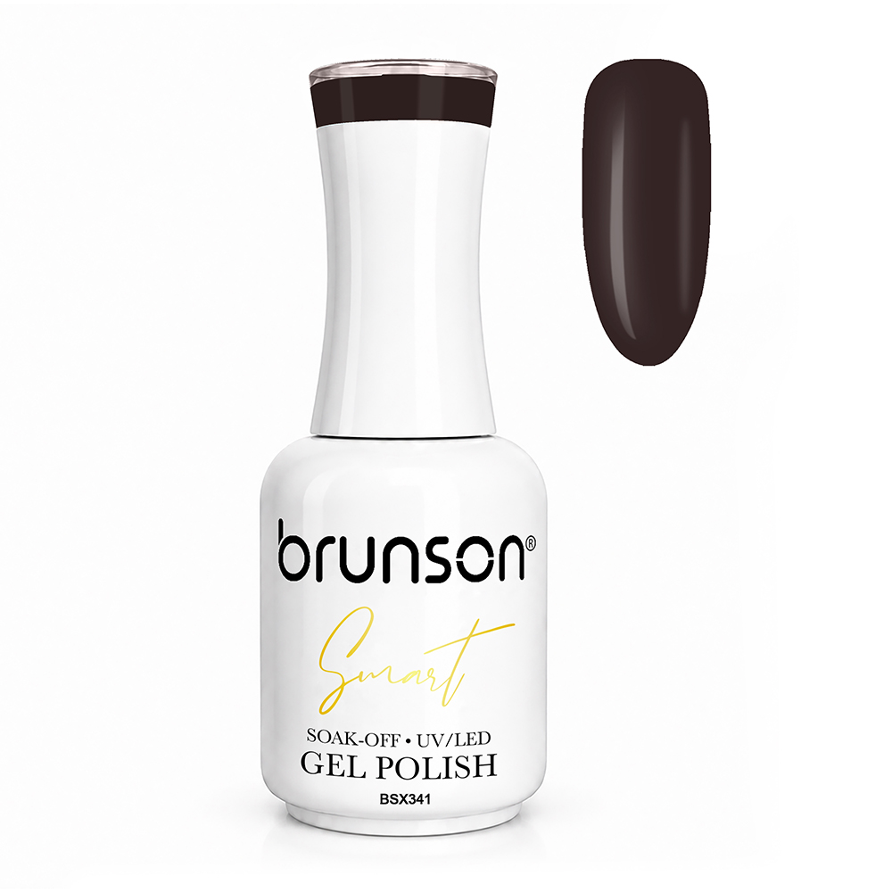 Brunson Smart Gel Nail Polish 18ml – TPO-Free & HEMA-Free UV/LED Soak-Off Gel, Self-Levelling High-Gloss Finish, Chip-Resistant 30+ Days Wear | Professional Salon Manicure Gel BSX341