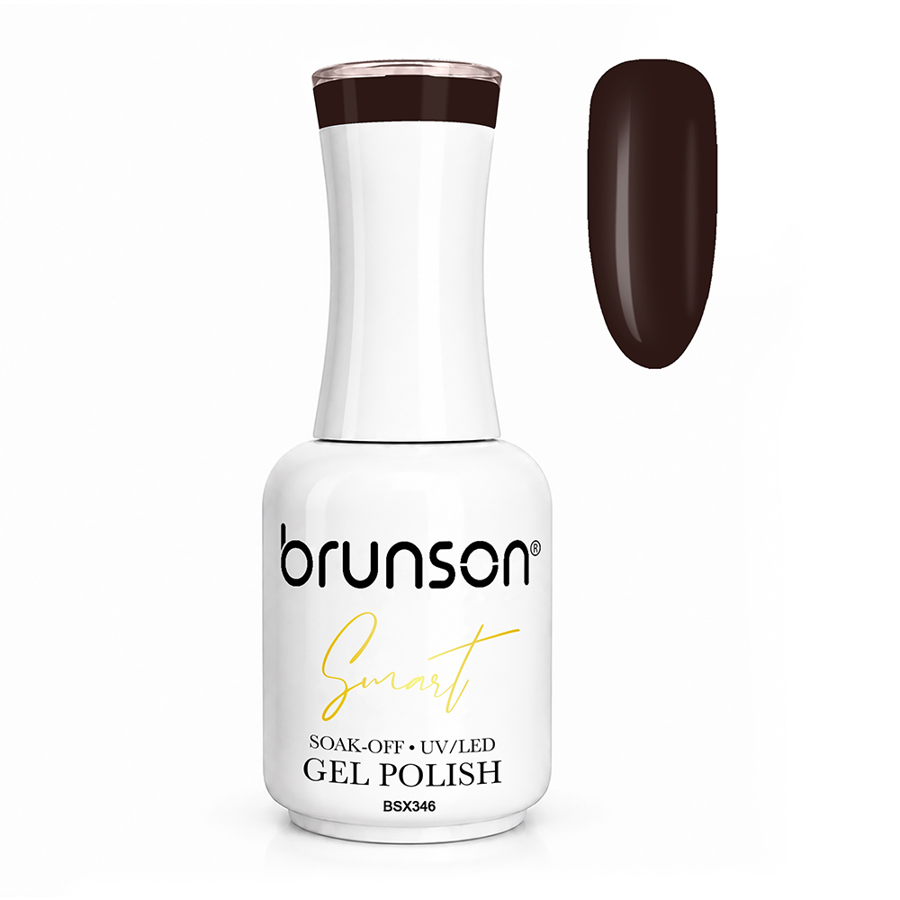 Brunson Smart Gel Nail Polish 18ml – TPO-Free & HEMA-Free UV/LED Soak-Off Gel, Self-Levelling High-Gloss Finish, Chip-Resistant 30+ Days Wear | Professional Salon Manicure Gel BSX346