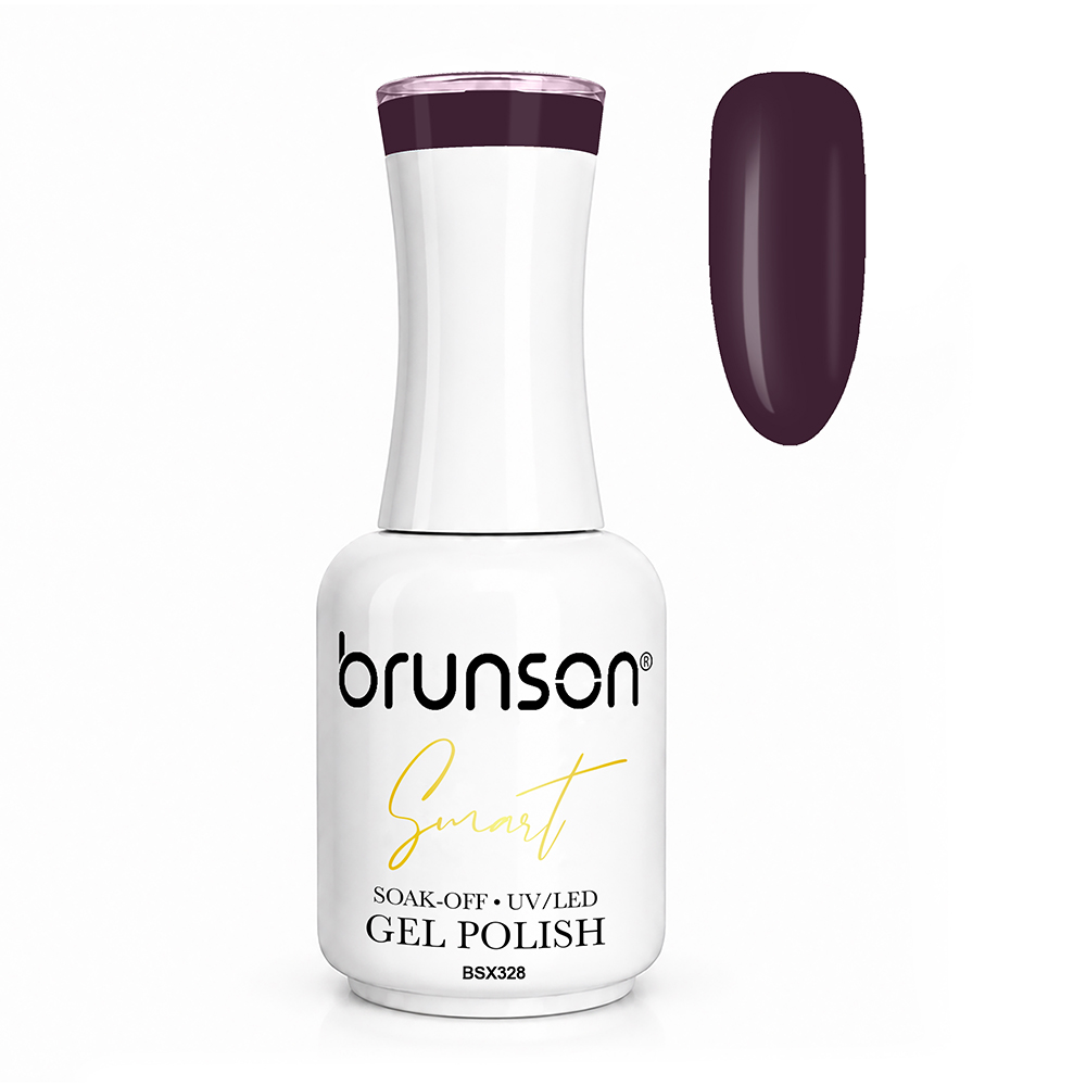 Brunson Smart Gel Nail Polish 18ml – TPO-Free & HEMA-Free UV/LED Soak-Off Gel, Self-Levelling High-Gloss Finish, Chip-Resistant 30+ Days Wear | Professional Salon Manicure Gel BSX328
