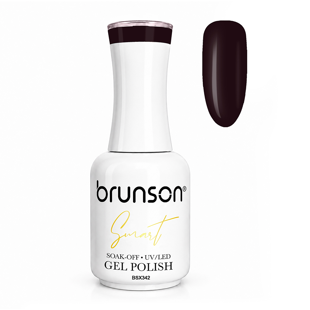 Brunson Smart Gel Nail Polish 18ml – TPO-Free & HEMA-Free UV/LED Soak-Off Gel, Self-Levelling High-Gloss Finish, Chip-Resistant 30+ Days Wear | Professional Salon Manicure Gel BSX342