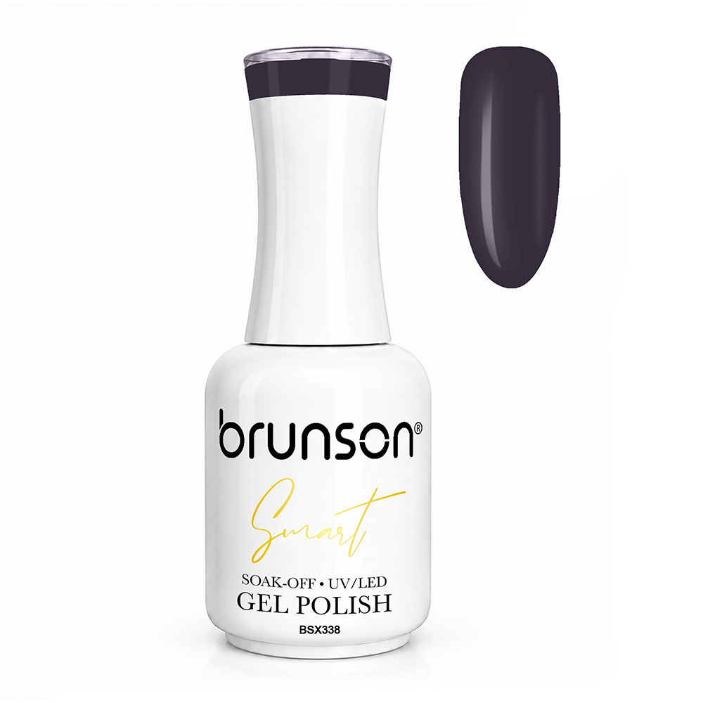 Brunson Smart Gel Nail Polish 18ml – TPO-Free & HEMA-Free UV/LED Soak-Off Gel, Self-Levelling High-Gloss Finish, Chip-Resistant 30+ Days Wear | Professional Salon Manicure Gel BSX338