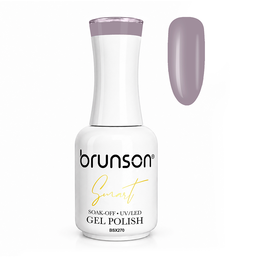 Brunson Smart Gel Nail Polish 18ml – TPO-Free & HEMA-Free UV/LED Soak-Off Gel, Self-Levelling High-Gloss Finish, Chip-Resistant 30+ Days Wear | Professional Salon Manicure Gel BSX270