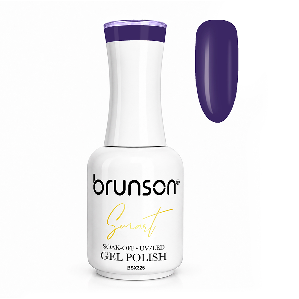 Brunson Smart Gel Nail Polish 18ml – TPO-Free & HEMA-Free UV/LED Soak-Off Gel, Self-Levelling High-Gloss Finish, Chip-Resistant 30+ Days Wear | Professional Salon Manicure Gel BSX325