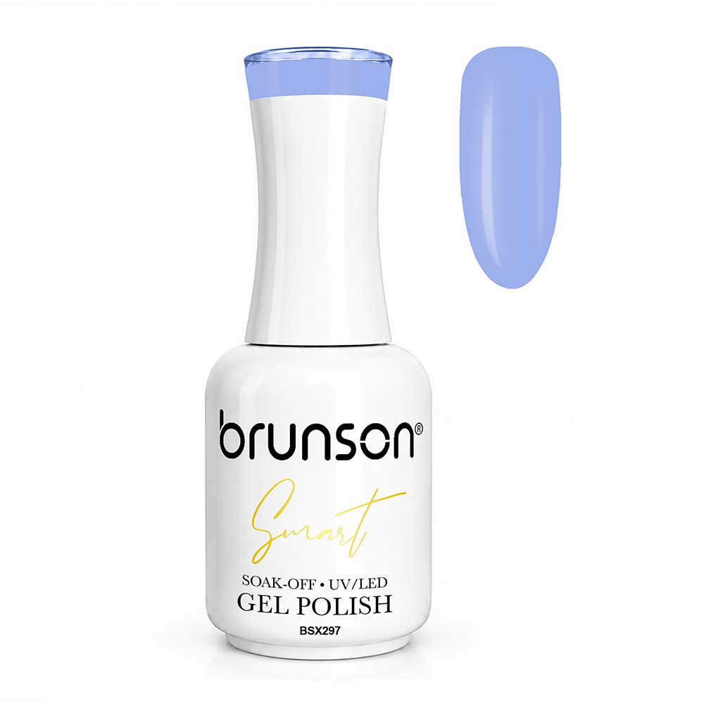 Brunson Smart Gel Nail Polish 18ml – TPO-Free & HEMA-Free UV/LED Soak-Off Gel, Self-Levelling High-Gloss Finish, Chip-Resistant 30+ Days Wear | Professional Salon Manicure Gel BSX297