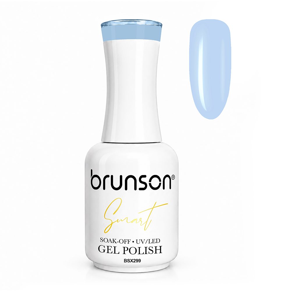 Brunson Smart Gel Nail Polish 18ml – TPO-Free & HEMA-Free UV/LED Soak-Off Gel, Self-Levelling High-Gloss Finish, Chip-Resistant 30+ Days Wear | Professional Salon Manicure Gel BSX299