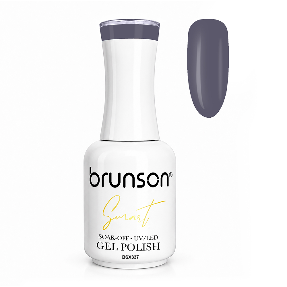 Brunson Smart Gel Nail Polish 18ml – TPO-Free & HEMA-Free UV/LED Soak-Off Gel, Self-Levelling High-Gloss Finish, Chip-Resistant 30+ Days Wear | Professional Salon Manicure Gel BSX337