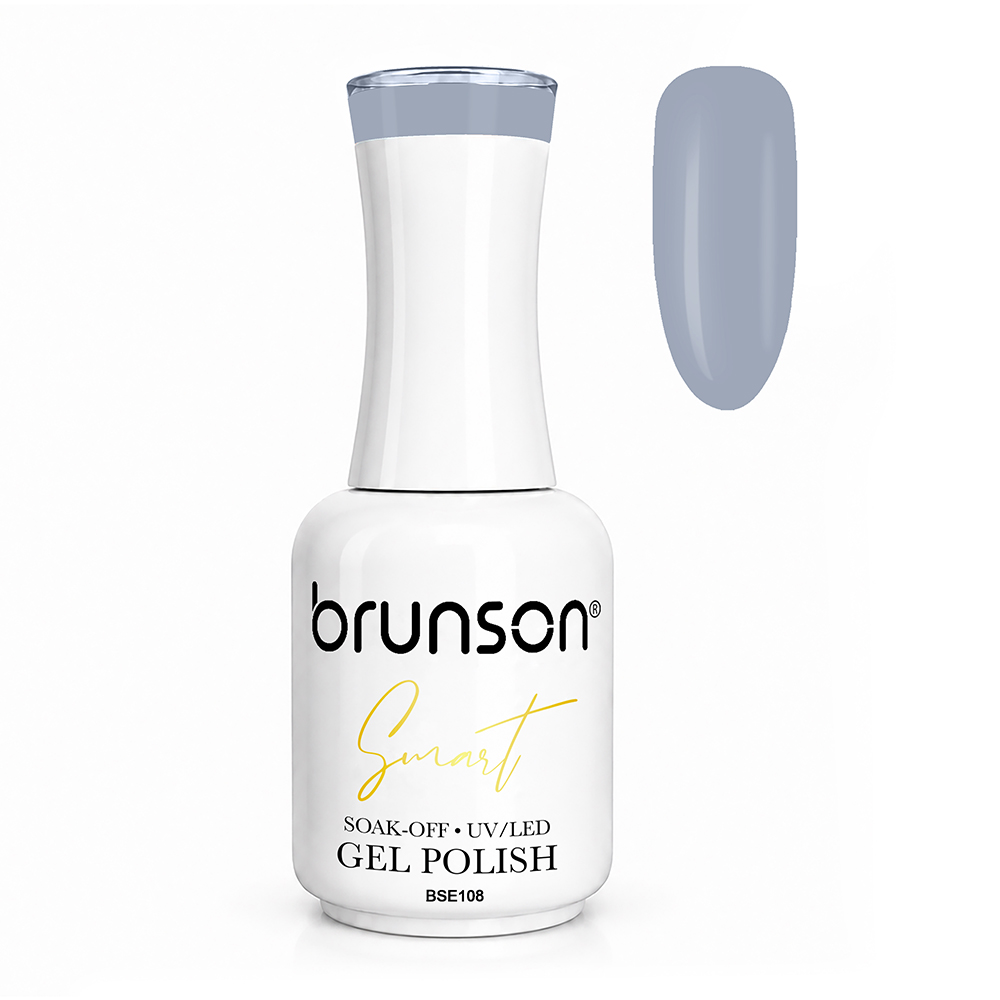 Brunson Smart Gel Nail Polish 18ml – TPO-Free & HEMA-Free UV/LED Soak-Off Gel, Self-Levelling High-Gloss Finish, Chip-Resistant 30+ Days Wear | Professional Salon Manicure Gel BSE108