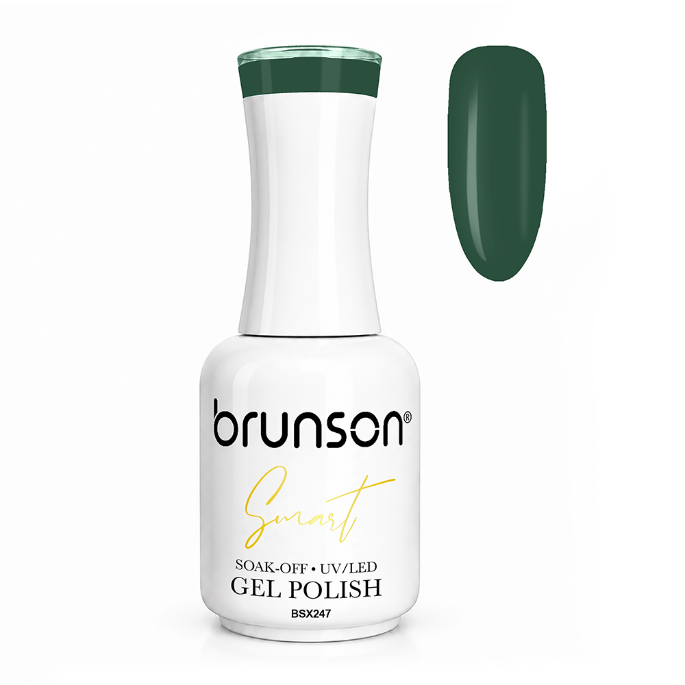 Brunson Smart Gel Nail Polish 18ml – TPO-Free & HEMA-Free UV/LED Soak-Off Gel, Self-Levelling High-Gloss Finish, Chip-Resistant 30+ Days Wear | Professional Salon Manicure Gel BSX247