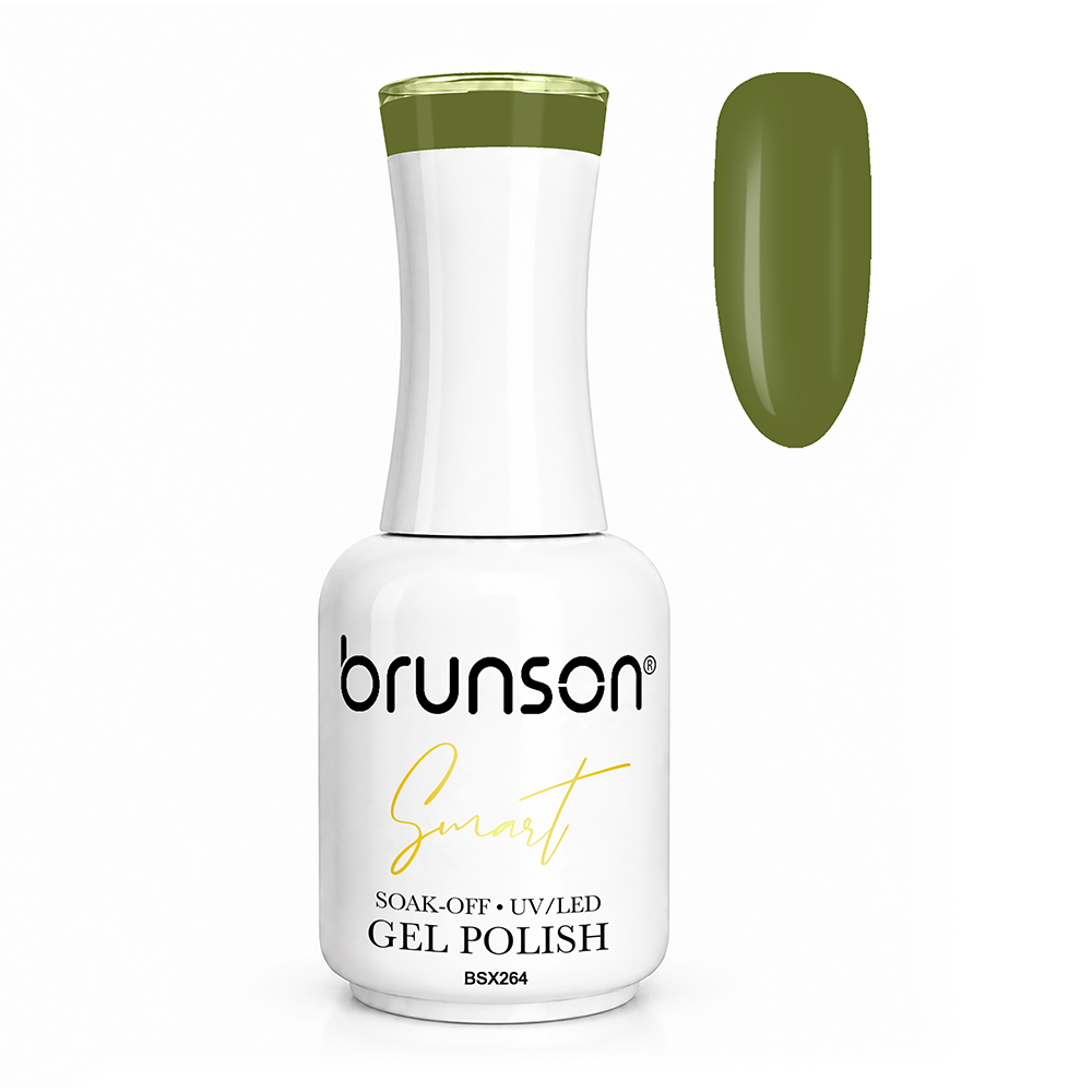 Brunson Smart Gel Nail Polish 18ml – TPO-Free & HEMA-Free UV/LED Soak-Off Gel, Self-Levelling High-Gloss Finish, Chip-Resistant 30+ Days Wear | Professional Salon Manicure Gel BSX264