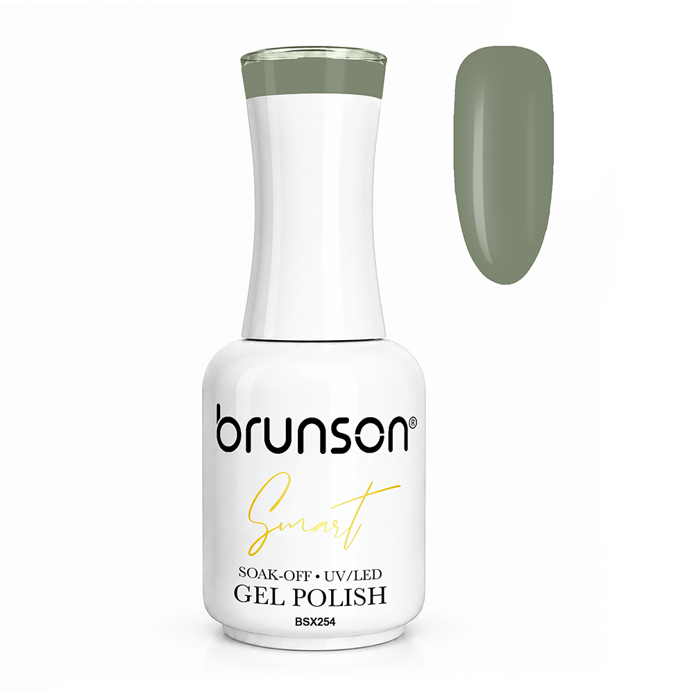 Brunson Smart Gel Nail Polish 18ml – TPO-Free & HEMA-Free UV/LED Soak-Off Gel, Self-Levelling High-Gloss Finish, Chip-Resistant 30+ Days Wear | Professional Salon Manicure Gel BSX254