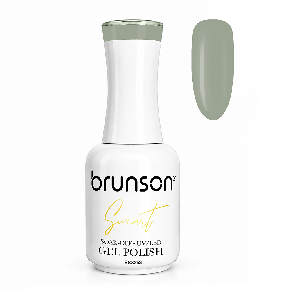 Brunson Smart Gel Nail Polish 18ml – TPO-Free & HEMA-Free UV/LED Soak-Off Gel, Self-Levelling High-Gloss Finish, Chip-Resistant 30+ Days Wear | Professional Salon Manicure Gel BSX253